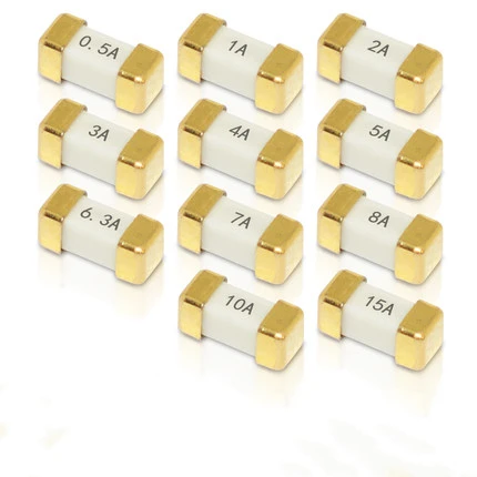 100pcs 0451 2410 1808 SMD Ceramic Fuse 0.25A/0.5A/0.75A/1A/1.5A/1.6A/2A/3A/3.15A/4A/5A/6.3A/7A/8A/10A/12A/15A/20A Cuboid Fuse