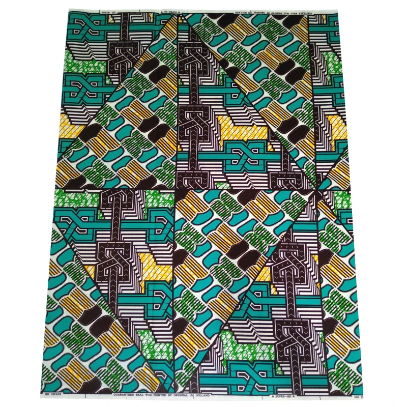 African Wax Print Fabric Ankara Fabric 6 yards Polyester Fabric for Dress Batik Guaranteed African Real Wax