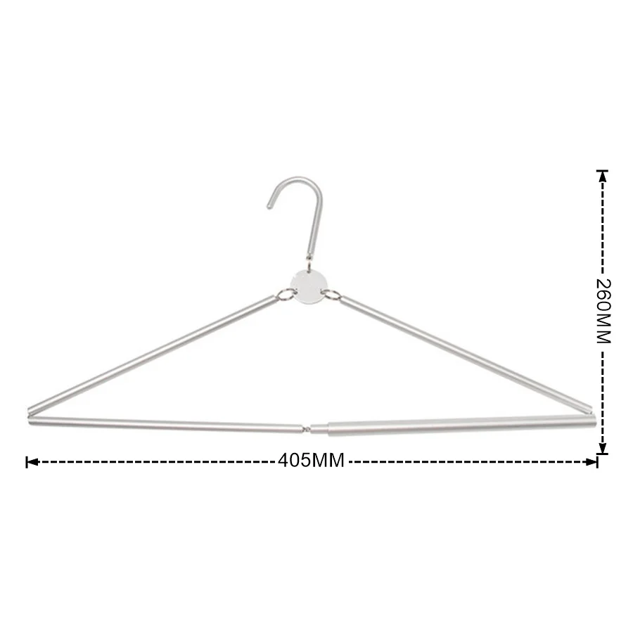 Jolmo Lander Portable Travel Hanger Aluminium Folding Coat Hangers Camping Clothes Racks