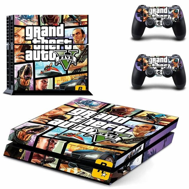 Grand Theft Auto GTA 5 PS4 Aufkleber Play station 4 Haut PS 4 