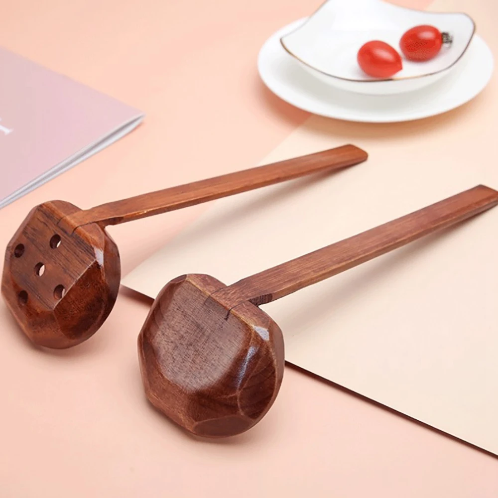 Cooking Nature Japanese Style Tableware Ladle Wooden Slotted Spoon Ramen Spoon Soup Spoon Kitchen Utensil Tool