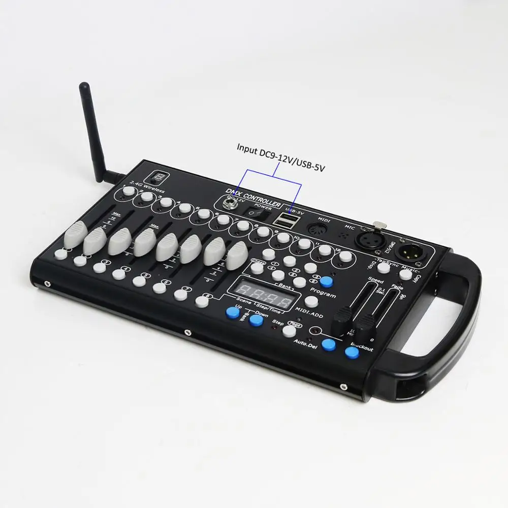 New 192 DMX Controller Wireless Battery Receiver Stage Lighting Console Moving Head DJ Show Led Par Controller