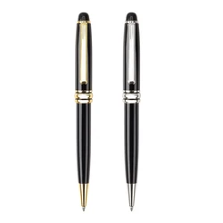 Luxury Retractable Ballpoint Pen Black Ink Pen 0.5mm Point for Men Women Professional Executive Office Creative Present