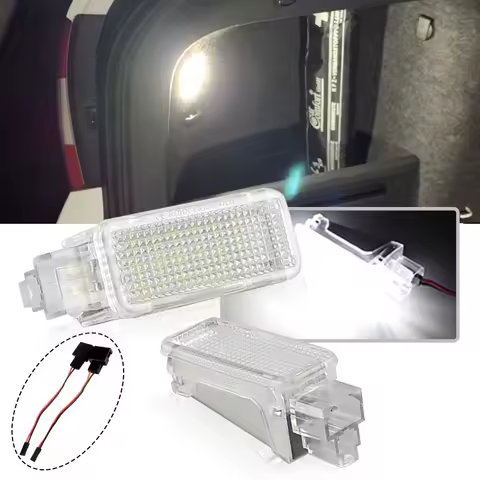 2pcs Error Free LED Courtesy Glove Box Under Door Foot Light for 2009-2012 For Audi A4 B8 (8K) 4-door sedan / 5-door Avant wagon