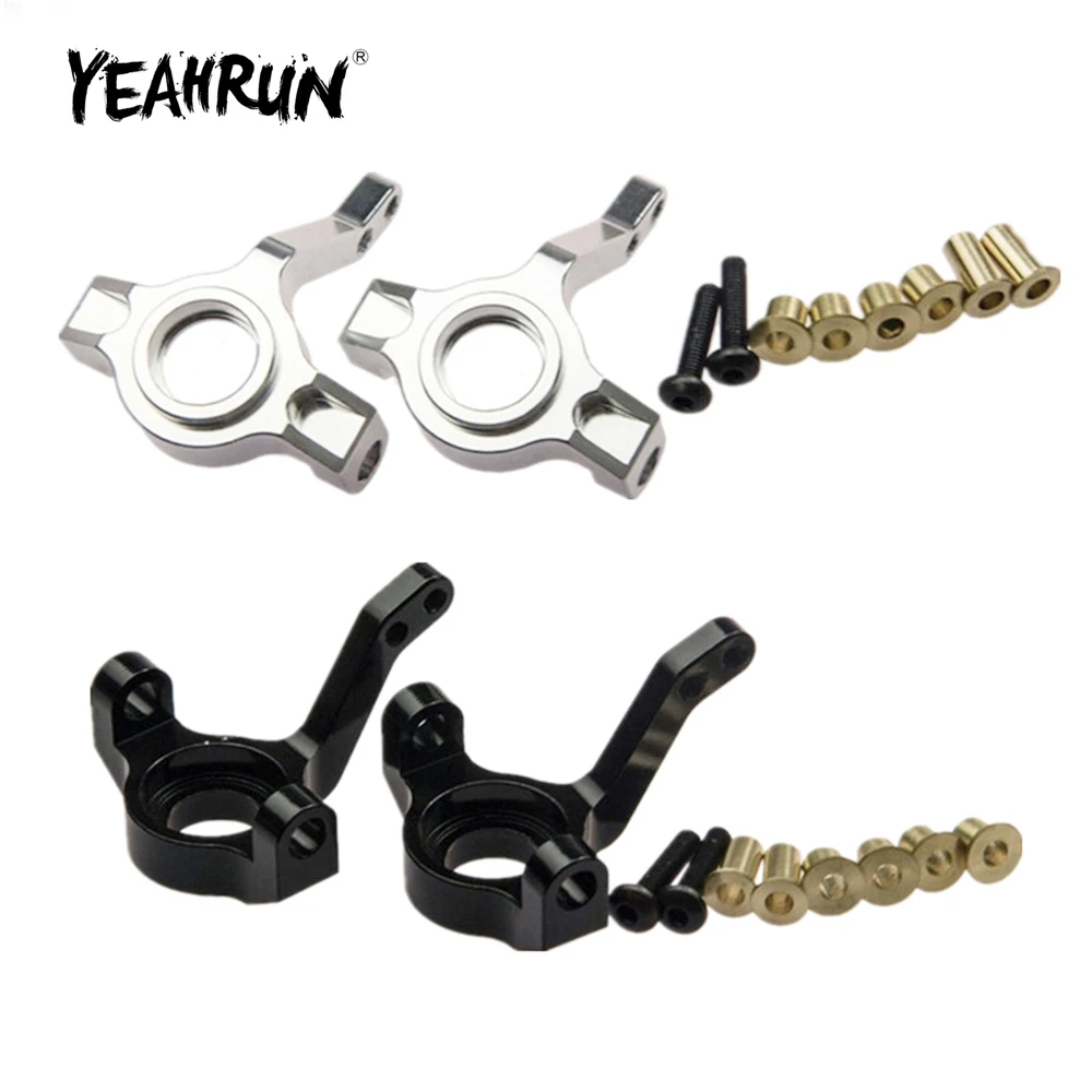 

YEAHRUN Aluminum Alloy Front Steering Knuckles Arm for Axial SCX10 1/10 RC Remote Control Crawler Car Model Uprade Spare Parts