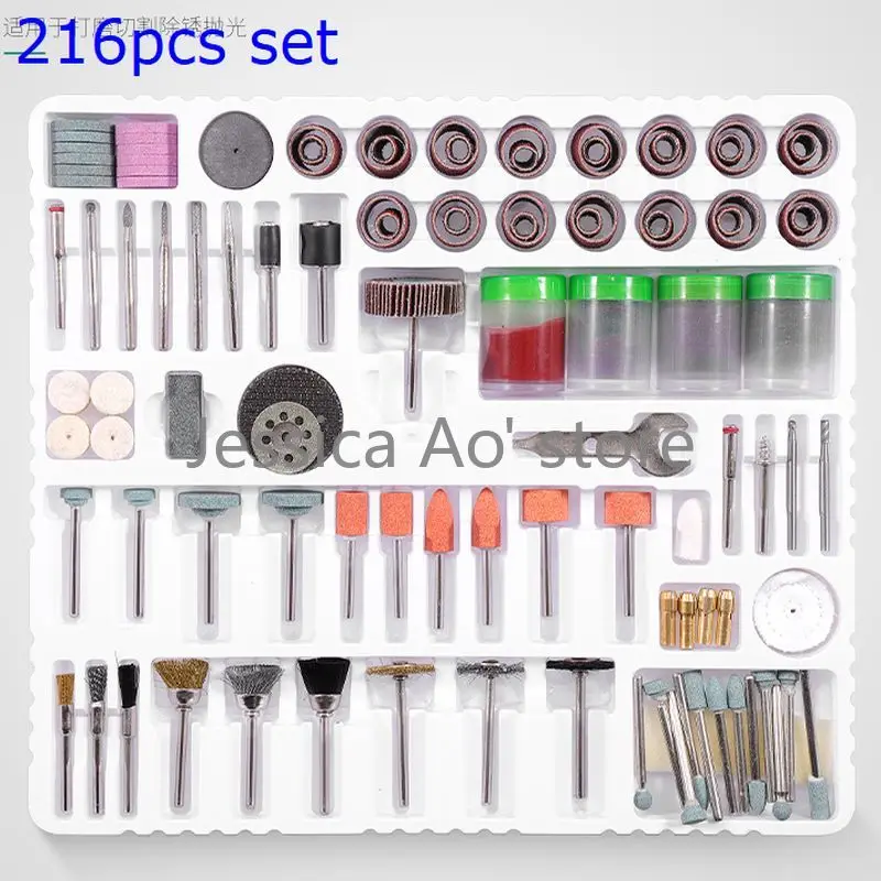 

Electric Mill Accessories Full Set Hanging Mill Electric Grinding Tools for Jade Carving Grinding Metal Polishing Wood Cutting