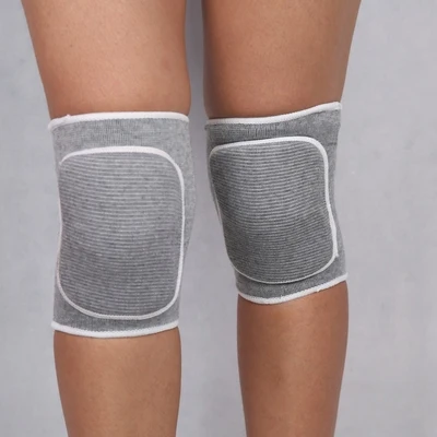 Protectores de rodilla universales para hombre y mujer, nuevos modelos, deportes de fitness engrosados, pole dance, ballet, baile latino, especial, negro