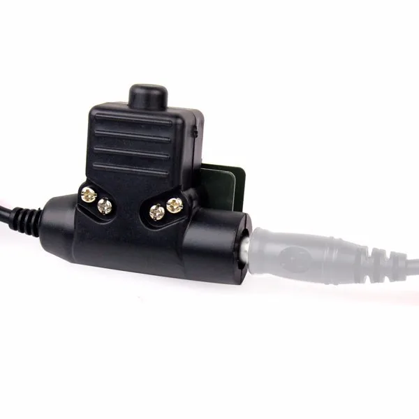 U94 PTT Cable Plug  Military Adapter Z113 Standard Version for Walkie Talkie Motorola P8268 8668 GP338D Radio Hunting
