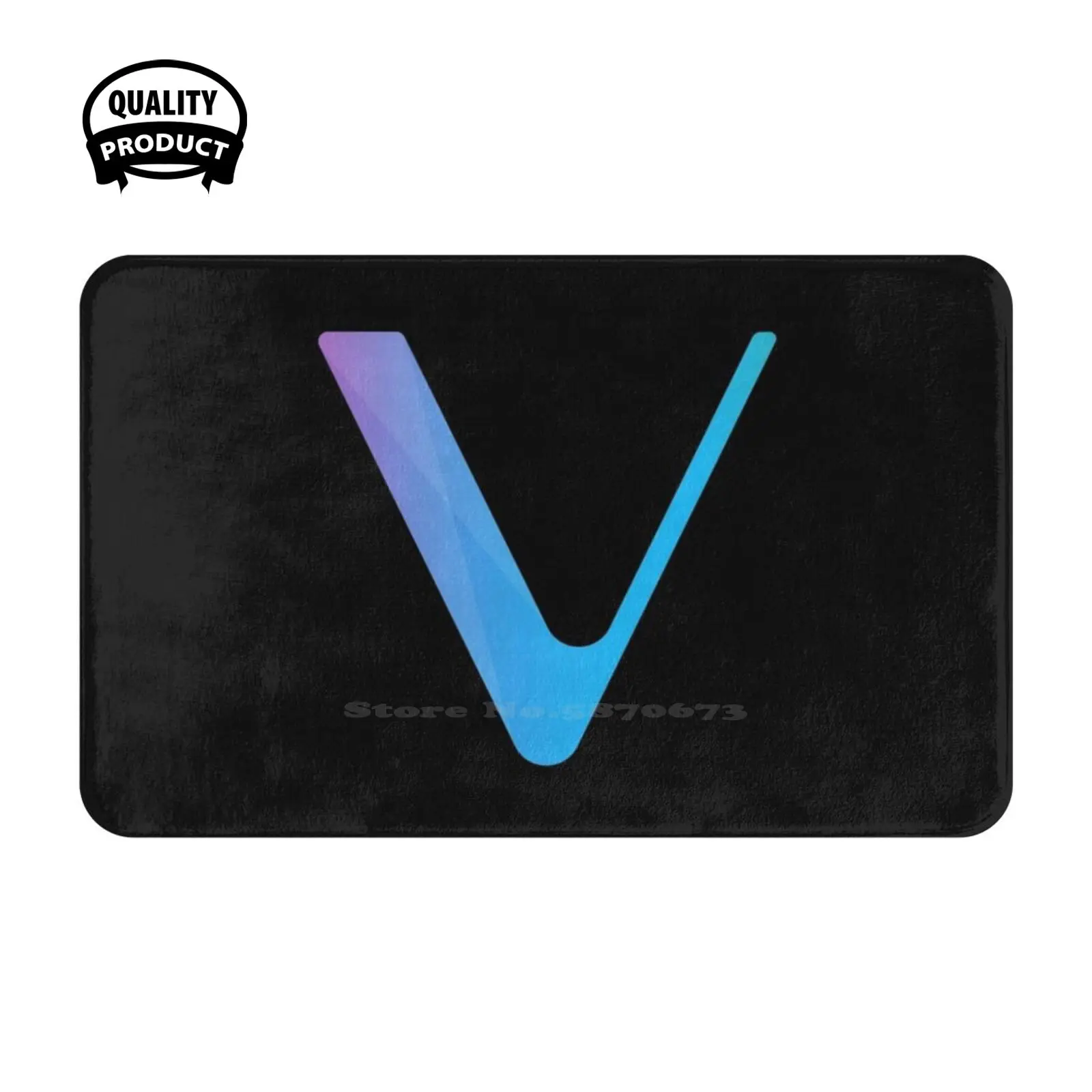 Vechain Cryptocurrency Ht Soft Cushion Home Carpet Door Mat Car Rug Vechain Cryptocurrency Blockchain Ethereum Litecoin Btc