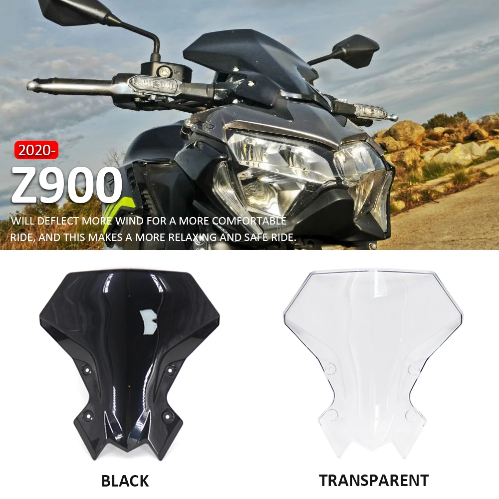 

Z900 screen Motorcycle Accessories Sports Touring Windscreen Windshield Viser Visor Wind Deflectors For Kawasaki Z 900 z900 2020