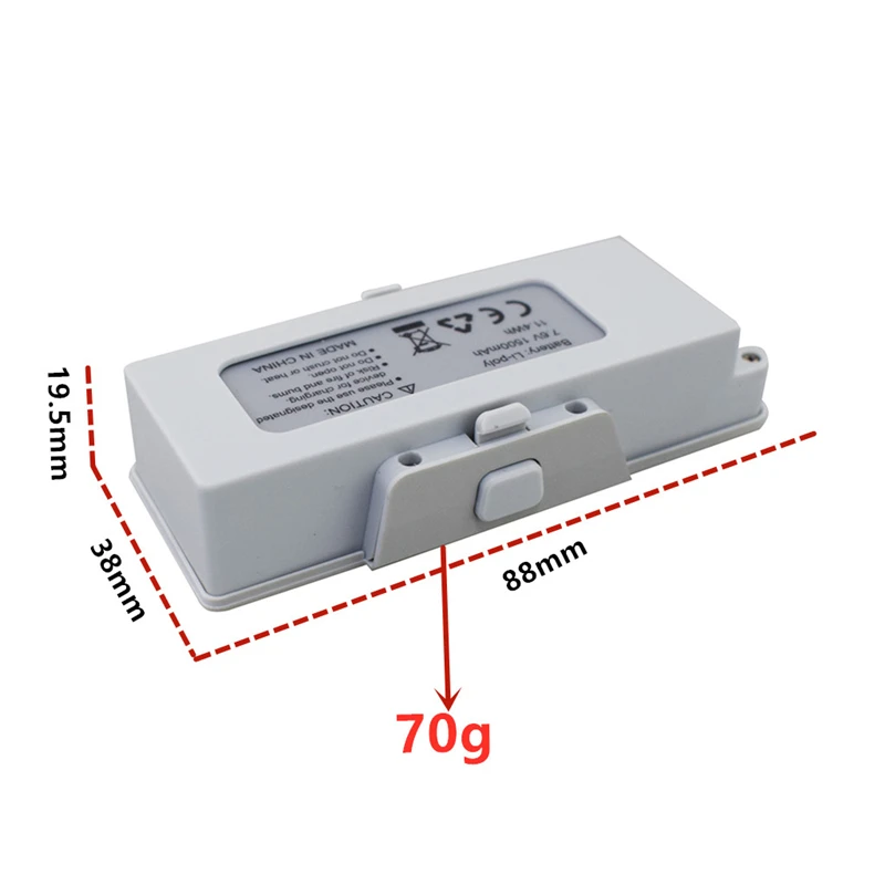 Batteria Lipo 7.6V 1500mah con Set di caricabatterie per Hs510 F30 RC Quadcopter giocattoli pezzi di ricambio accessori batteria ricaricabile 7.6v