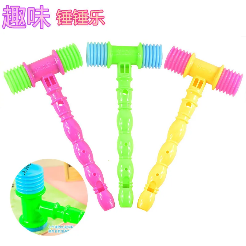 23cm 1pc Whisted belt vocalization plastic small hammer bb hammer sound toys baby toy classical toys Wholesale