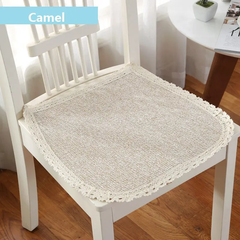 

Office Computer Chair Cushion Four Seasons Seat Cushions Breathable Dinning Stool Home Cushion Bolster Buttocks Tie On The Pad