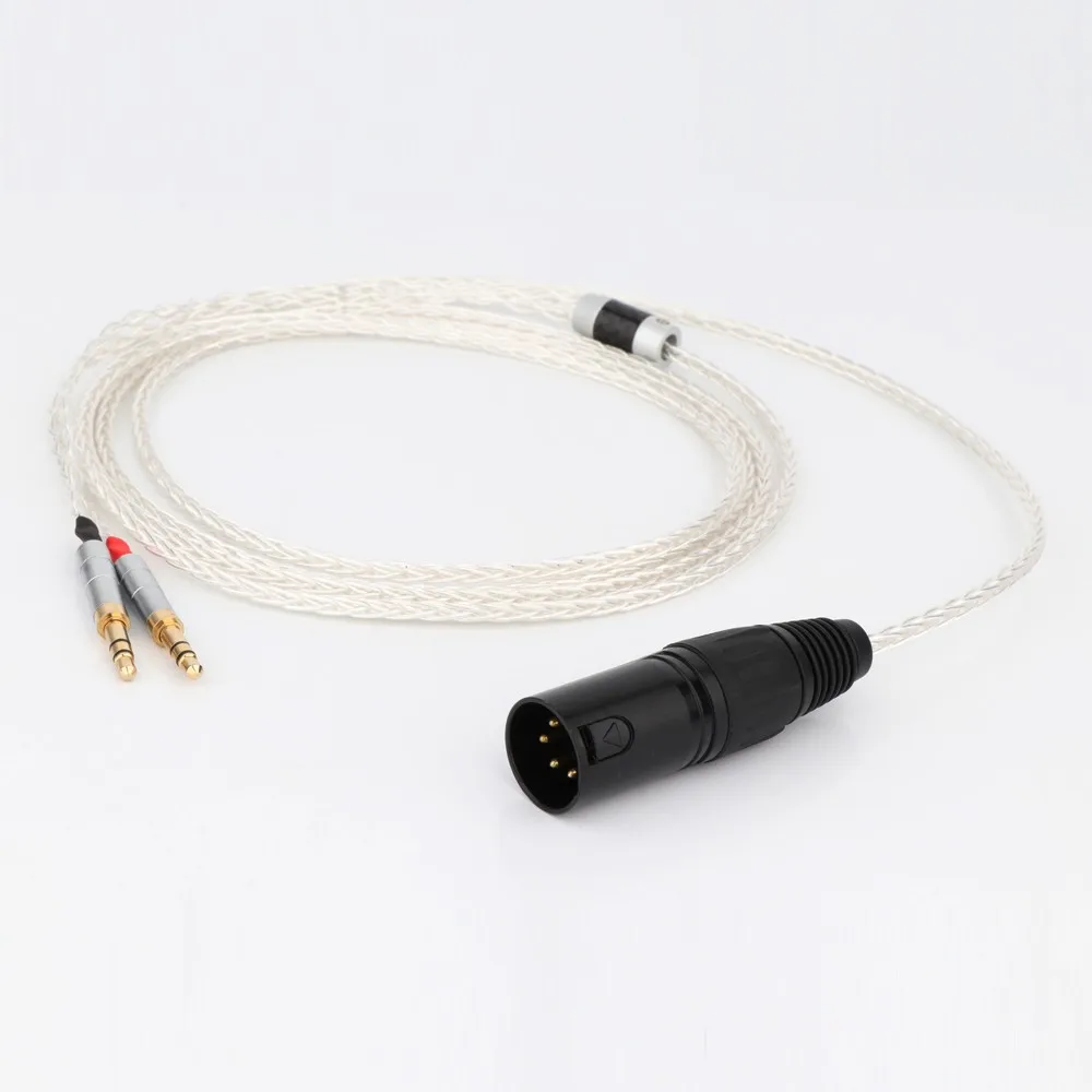 XLR Balanced 8 Core Headphone Earphone Cable For Denon AH-D600 D7100 Hifiman Sundara Ananda HE1000se HE6se he400i he400se Arya