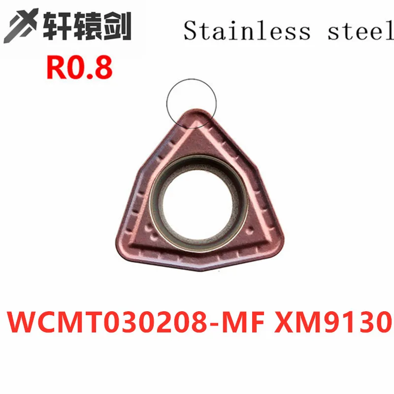 Carbide Insert External Turning Tool, Torno CNC Ferramenta, U Drill Cutting Tool, WCMT030208, WCMT040208, XM9030, WCMT080412, MF XM9130, 10pcs