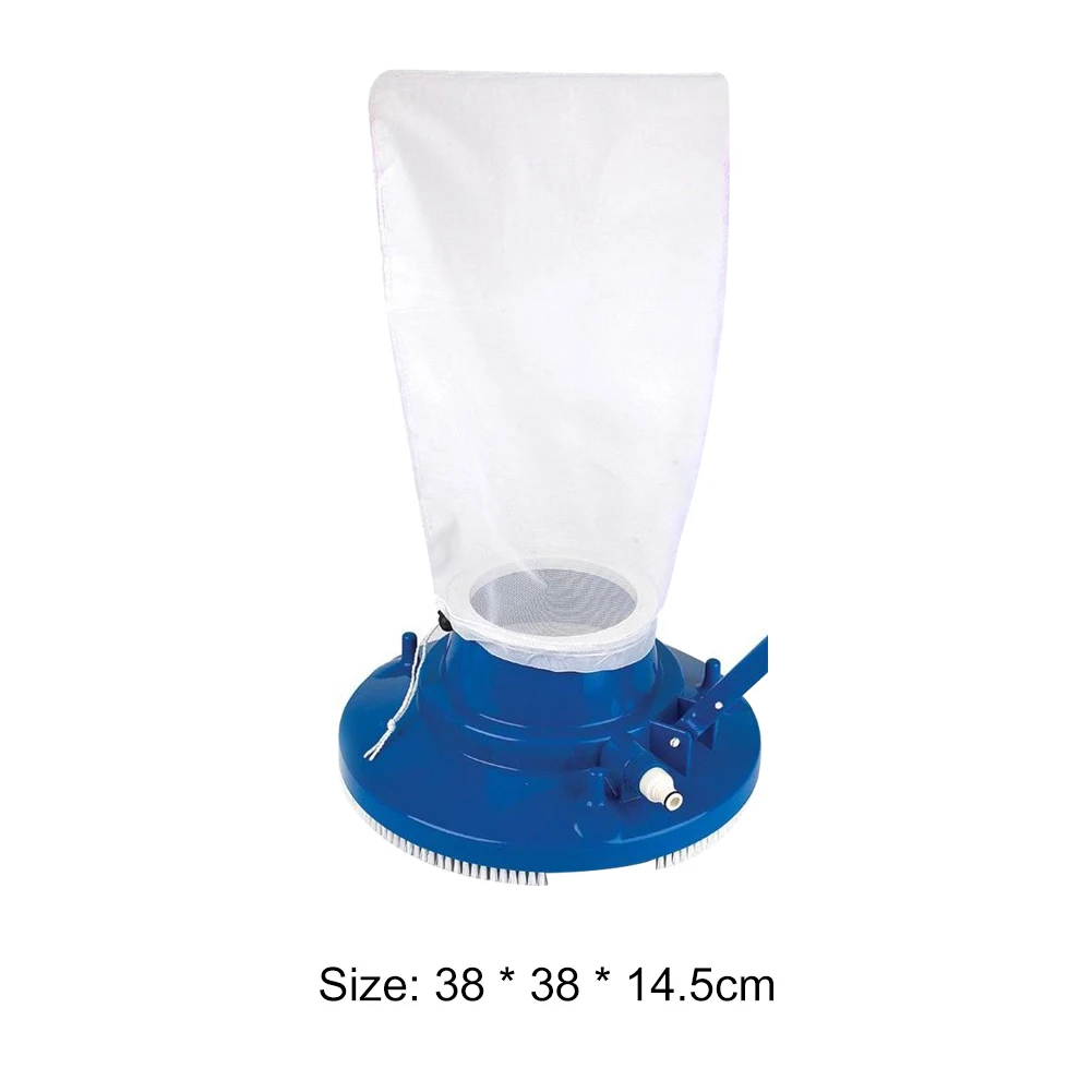 Portable Swimming Pool Cleaning Tool Pool Vacuum Cleaner Suction Head w/Mesh Bag Easy Carrying Swimming Durable Parts