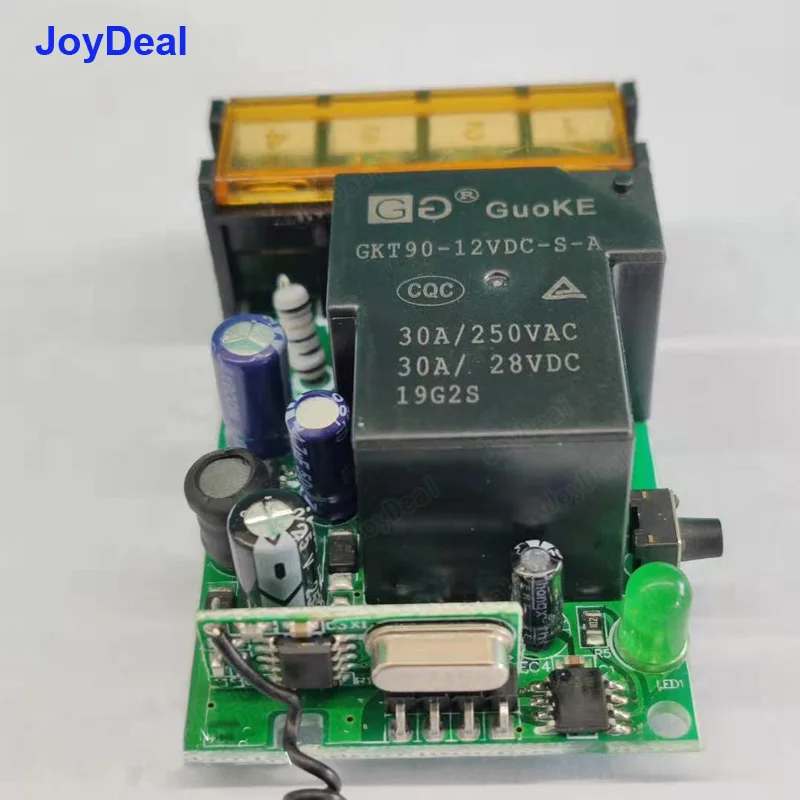 JoyDeal 433 MHz Universal AC 220V 1CH 30A Wireless RF Relay Receiver Module Water Pump Motor Power On Off Remote Control Switch