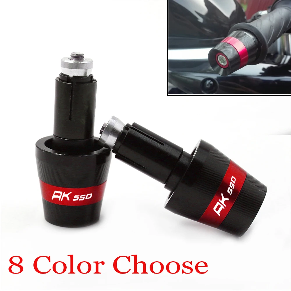 For KYMCO AK 550 AK550 All Years 7/8' '22mm Motorcycle Accessories Handlebar Grip Handle Bar Ends Counterweight Cap End Plug