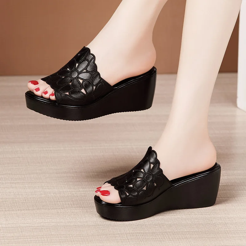 

Girls' Shoes Women's Slippers Wedges Sandals Summer High Heels Women Wedges Shoes Woman Slippers Sandals Casual Shoes