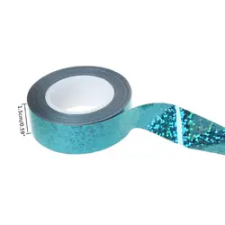 Accessorio per per anello con nastro glitterato olografico con decorazione ritmica