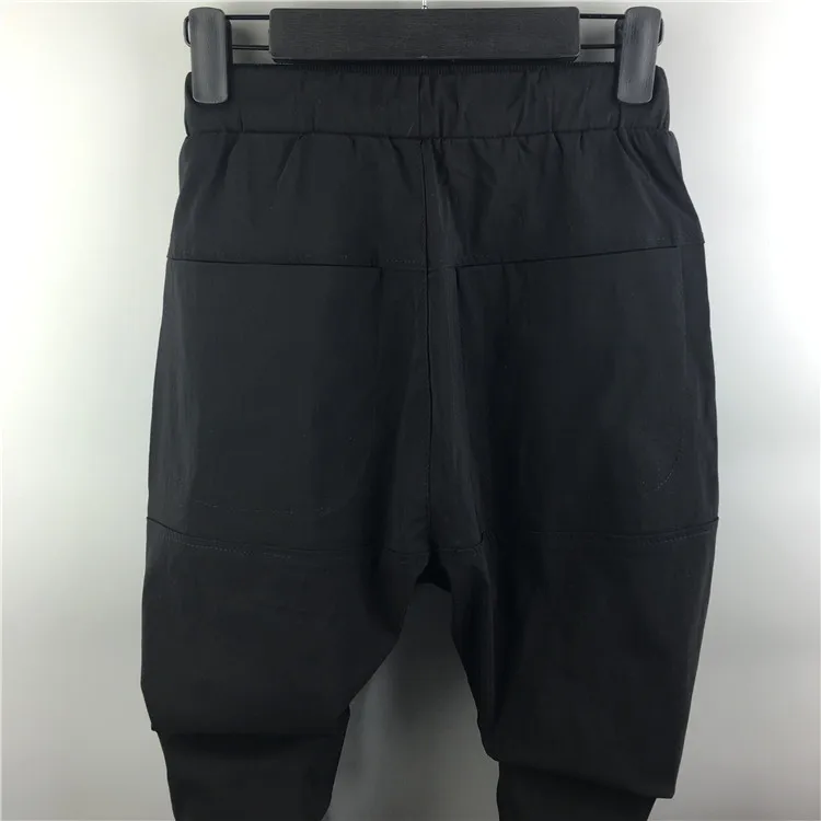 Sarouel cargo décontracté pour homme, pantalon de survêtement, pantalon de survêtement, grande taille, rue haute, hip hop, vêtements d'automne, noir, théâtre en couture