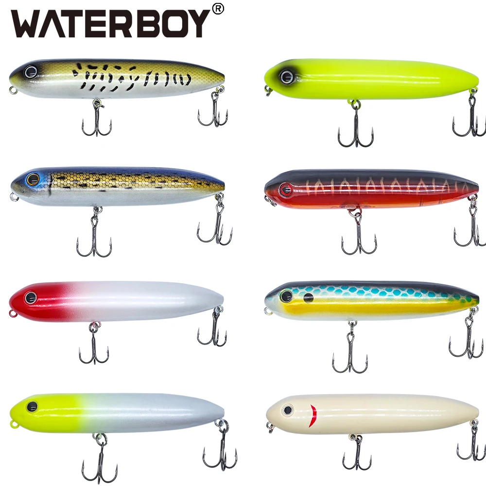 Doggy Walk Pencil Fishing Lure 11cm 13cm Long Casting Popper Splashing Top Water Floating Lifeliked Action Hard Bait