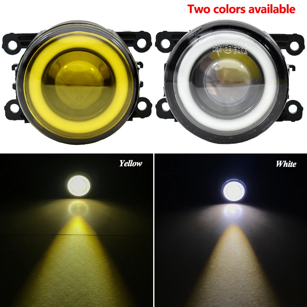 Car Accessories LED Bulb Fog Light Angel Eye white / yellow For Suzuki Grand Vitara Alto Swift Ignis Jimny Splash 1998-2015