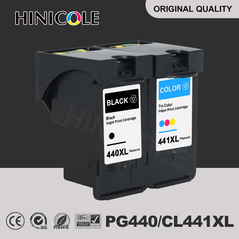 HINICOLE Compatible Ink Cartridge PG440 CL441 For Canon Pixma MG3140 MG3540 MG3640 MG3640S MG4240 MX438 MX518 TS5140 Printer