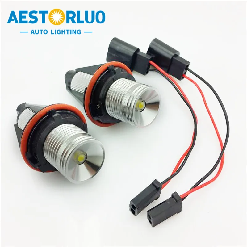 

2pcs Error Free 10W Angel Eyes Led Halo Ring Marker Light Bulb For BMW E39 E53 E61 E63 E64 E65 E66 E87 525i 530i Xi 545i 12V