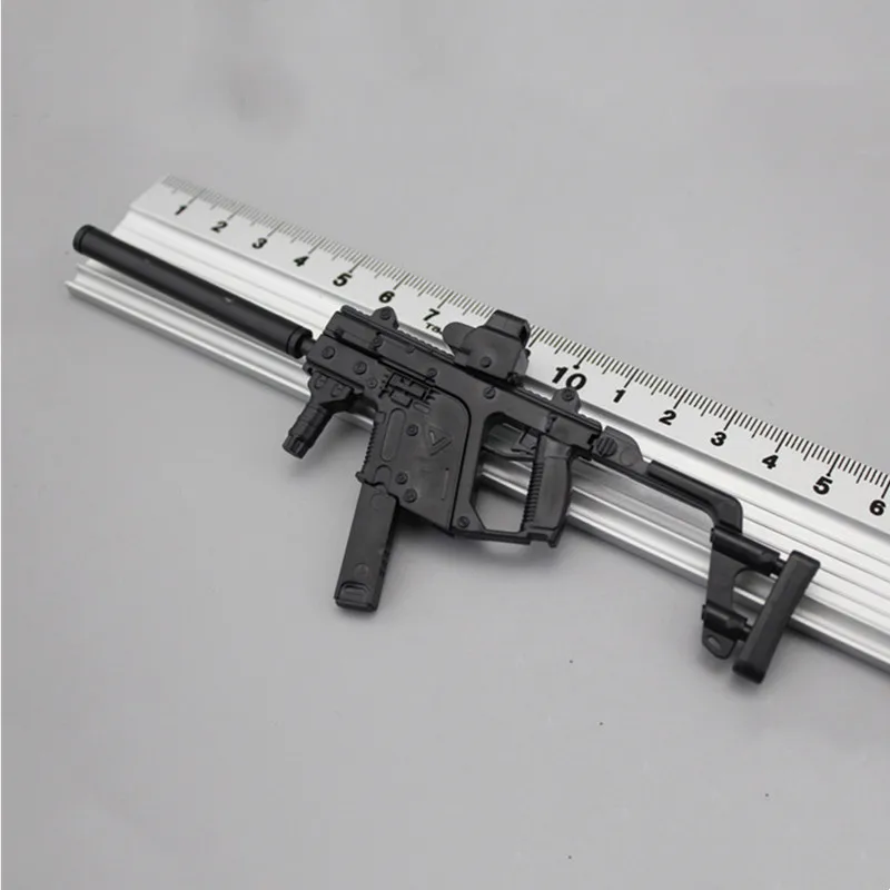 1/6 Scale Kriss Vector Submachine Gun Assembly Weapon Model Kit Soldier Accessories