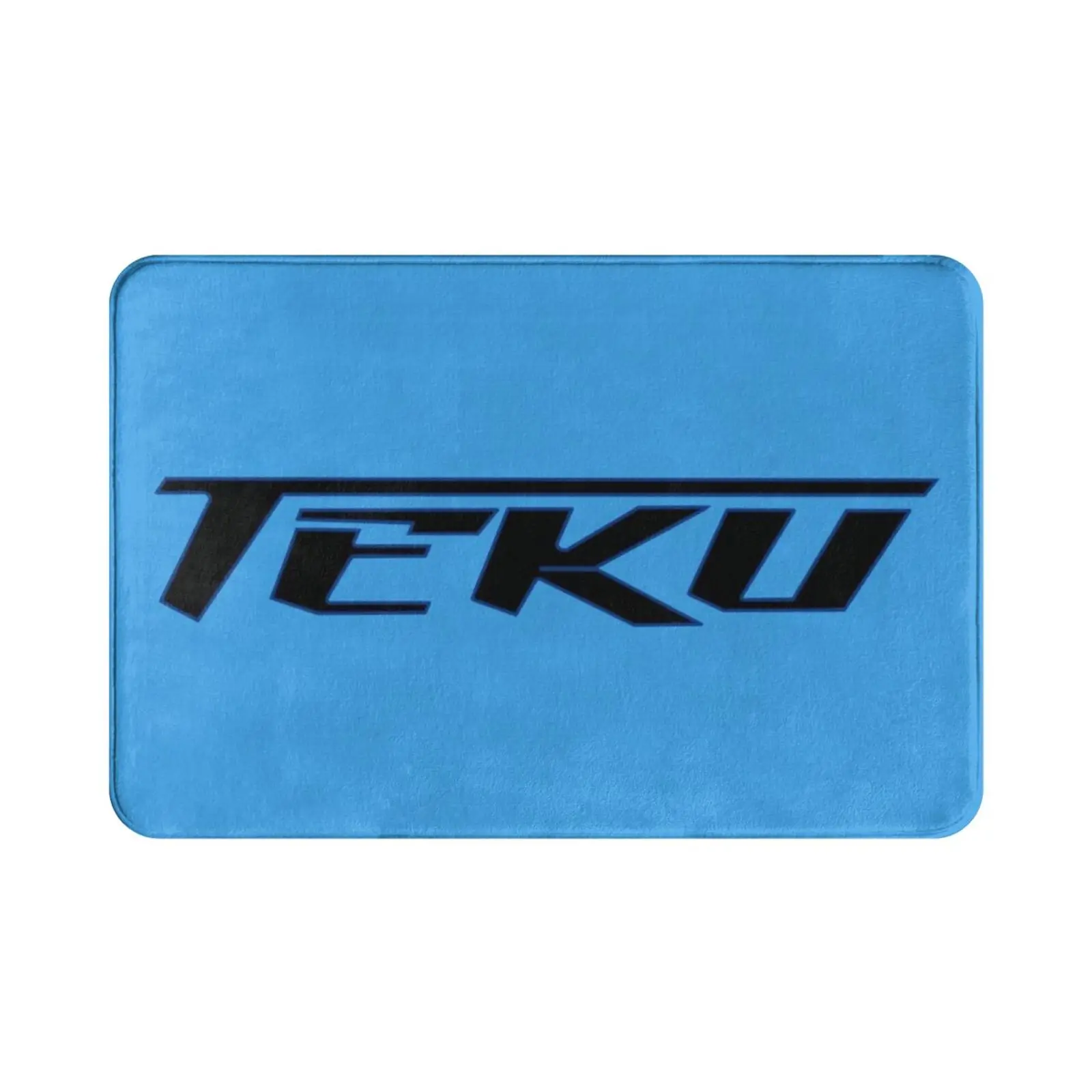 Teku English Logo ( Bordered ) Carpet Mat Rug Cushion Soft Teku Acceleracers World Race High Voltage Vert Wheeler