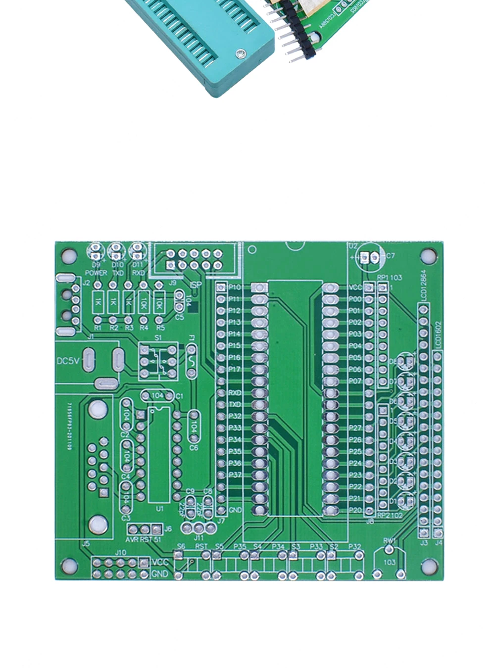 DIY learning board kit suit the parts 51/AVR microcontroller development board learning board STC89C52