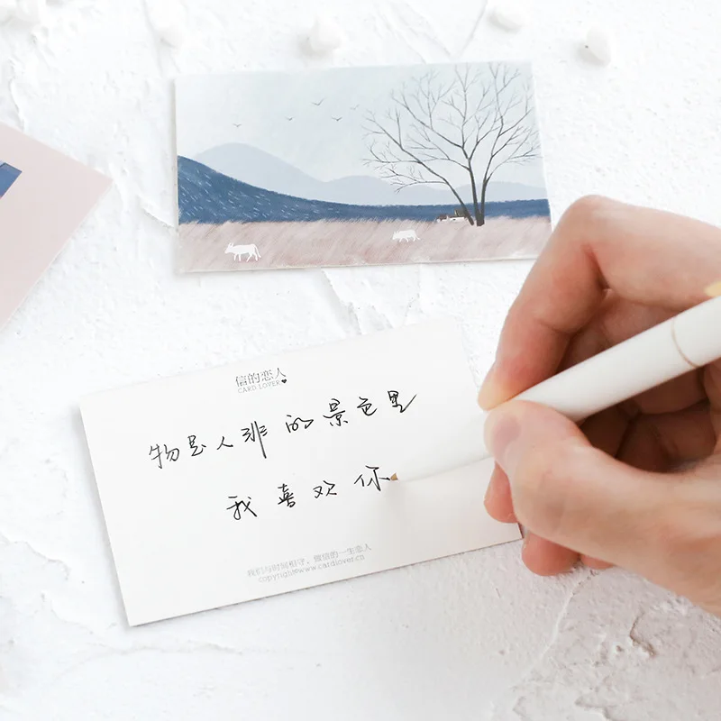 28 Sheets/Set Cute Painting Collection Lomo Card Cartoon Mini Postcard Message Card Christmas Gifts