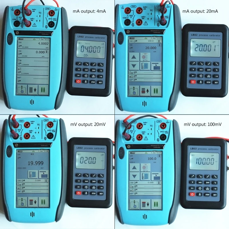 Imagem -03 - Verificador do Calibrador do Processo do Termopar Pt100 da Fonte do Gerador do Sinal do Medidor 420ma 010v mv da Tensão da Resistência Lb02
