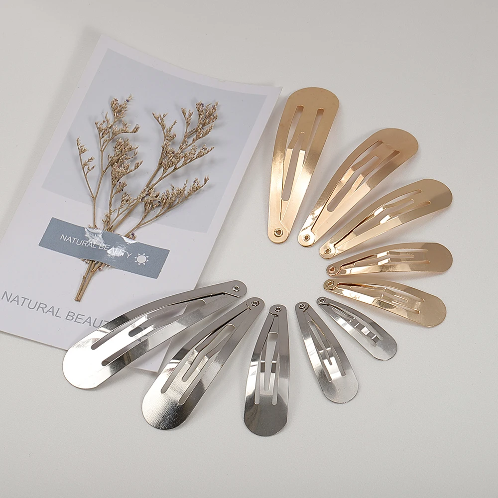 Image 3: Pinces à cheveux en métal, 20 pièces, Base d'épingles à cheveux en Alligator pour la fabrication de bijoux à bricoler soi-même, nœud en perles coréennes, réglage des accessoires pour cheveux
