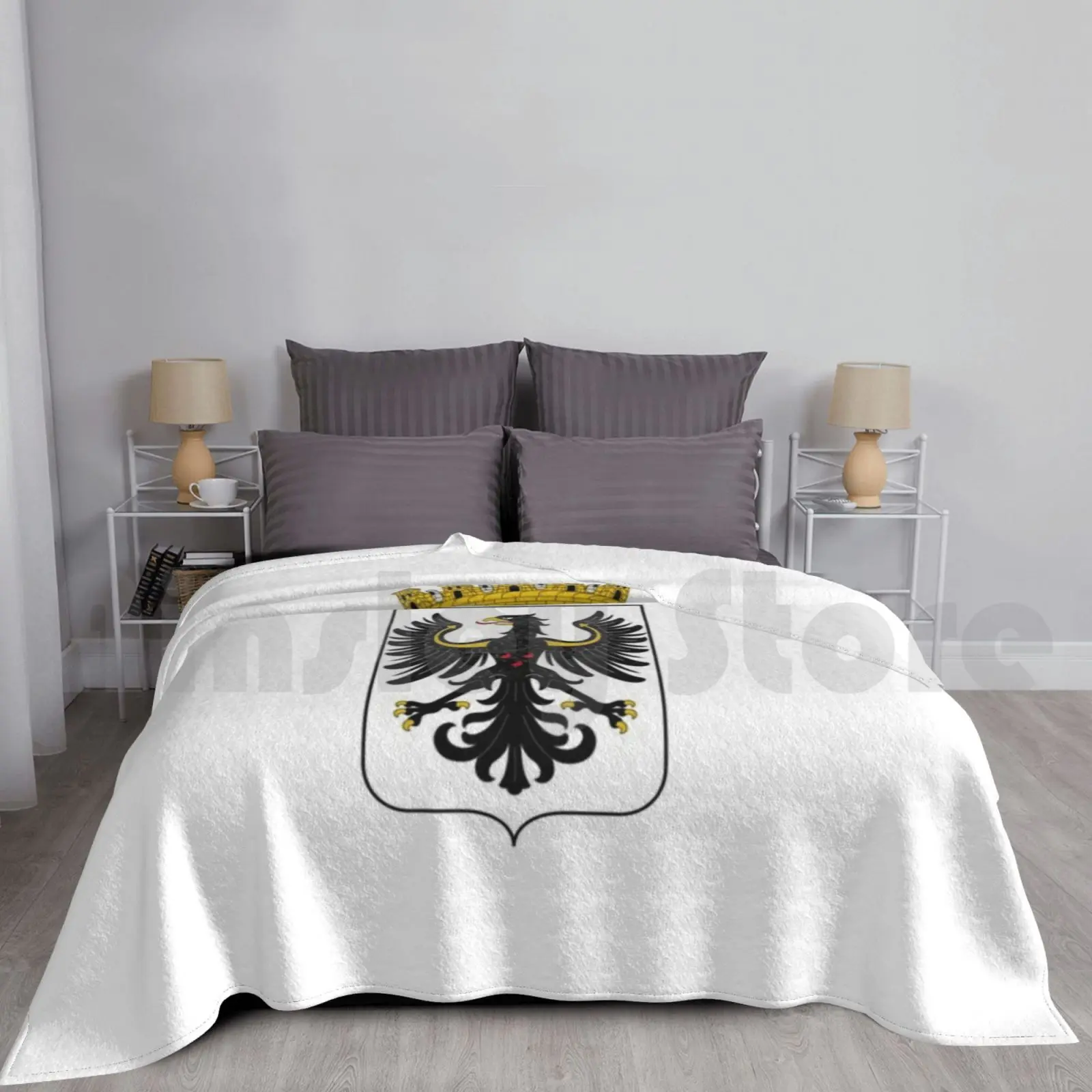 Trento-Manta de escudo de armas personalizada de moda