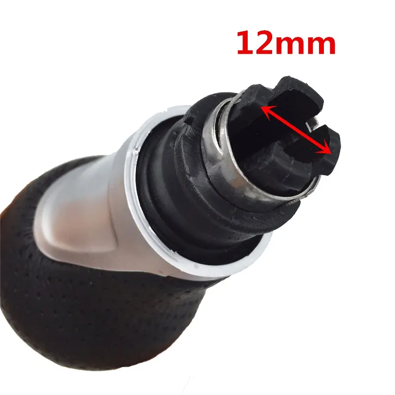 12mm 5 6 Speed Car Shift Gear Knob Lever Stick For Audi A4 B6 B7 B8 A6 A3 SLine VW Golf Polo Bora Passat Ibiza 6J Seat Leon Mk1