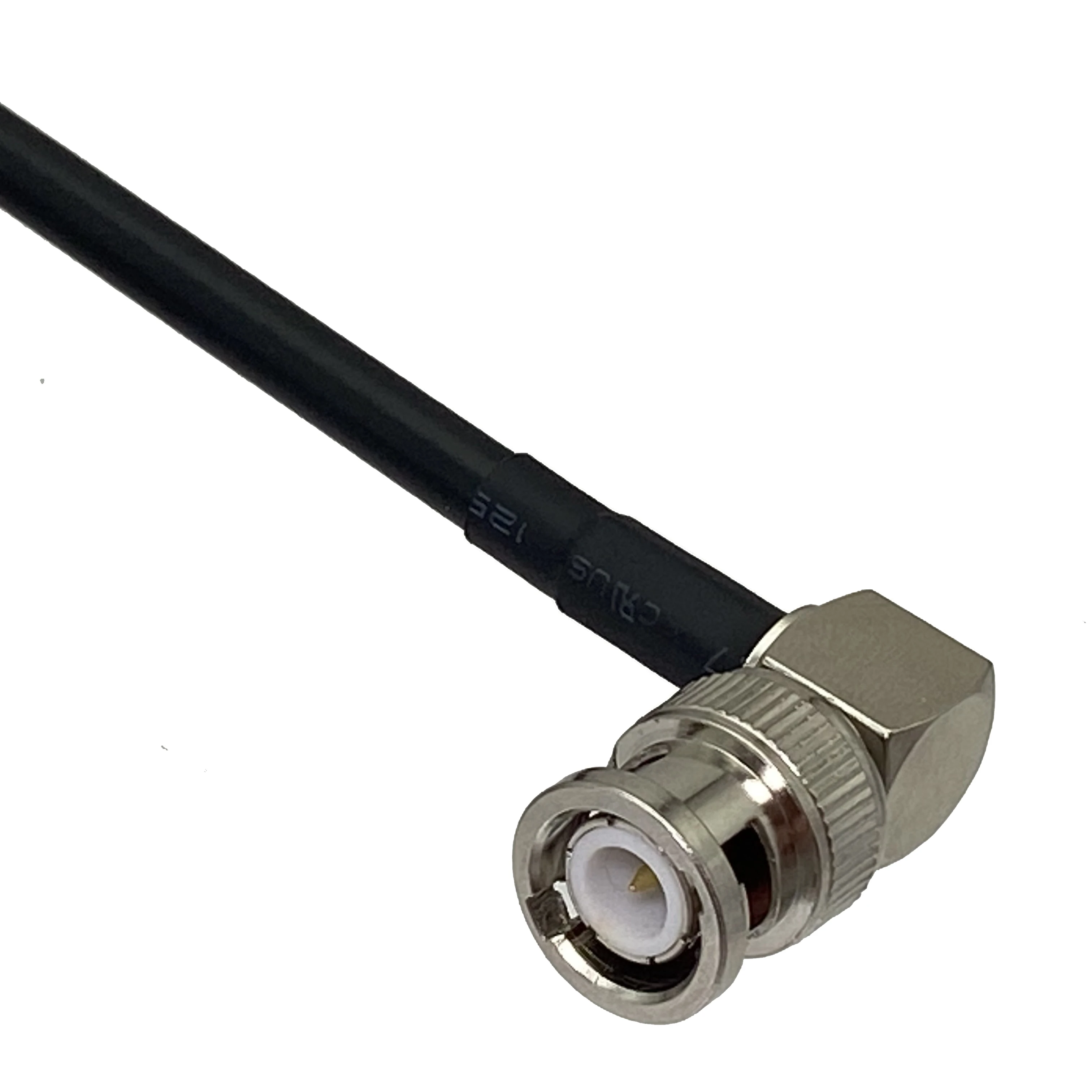 RG58 Cable BNC Male Plug Right angle to BNC Male Plug Right angle Connector Crimp RF Jumper pigtail 6inch~20M