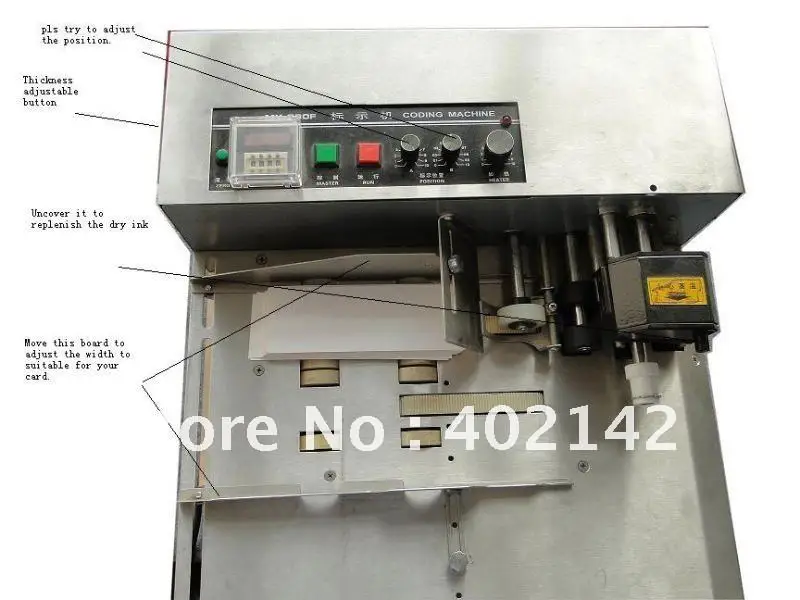 MY-380W Breit Typ Feste Tinte Codierung Maschine Datum Tinte Walze Coder