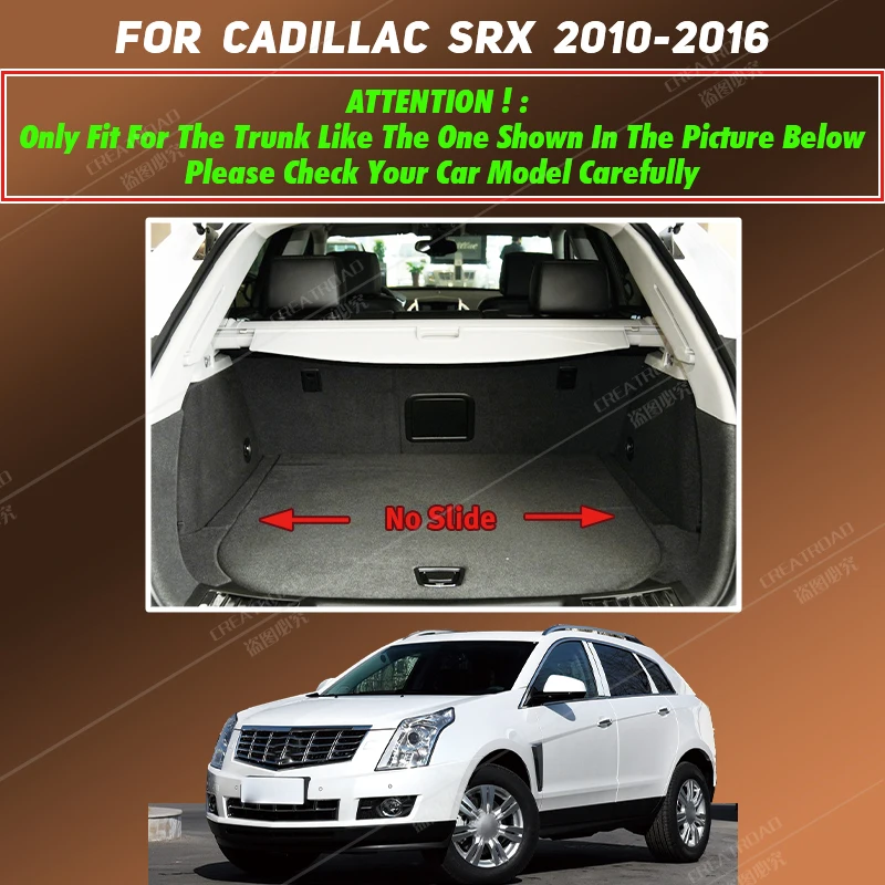 APPDEE Car trunk mat for Cadillac SRX 2010 2011 2012 2013 2014 2015 2016 cargo liner carpet interior accessories cover