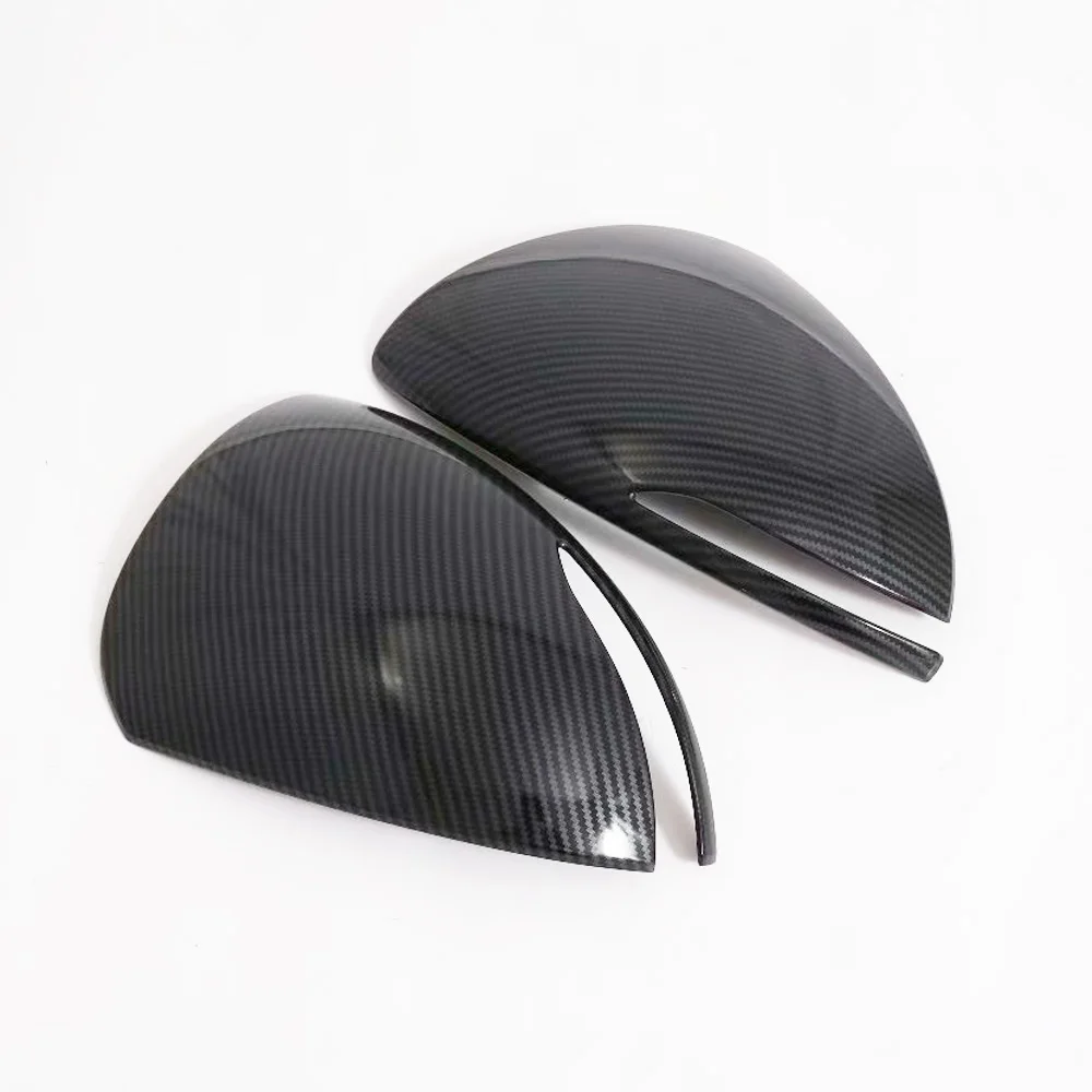 For Hyundai Sonata DN8 2020 2021 ABS Chromed Carbon Fiber Side Door Rearview Mirror Cover Trims Car Accessories Styling