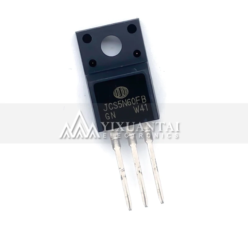 10pcs/lot   NEW origina JCS5N60FB 600V 5A JCS5N60F JCS5N60 JCS 5N60FB JCS 5N60 FB TO220F Triode Transistor TO-220F