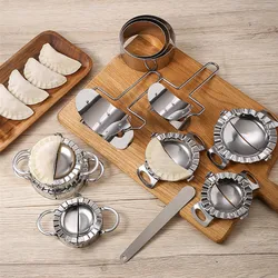 Stainless Steel Dumpling Maker Mold Ravioli Pies Jiaozi Pastry Machine Dough Noodle Cutter Baking Meat Spoon Kitchen Pasta Tools