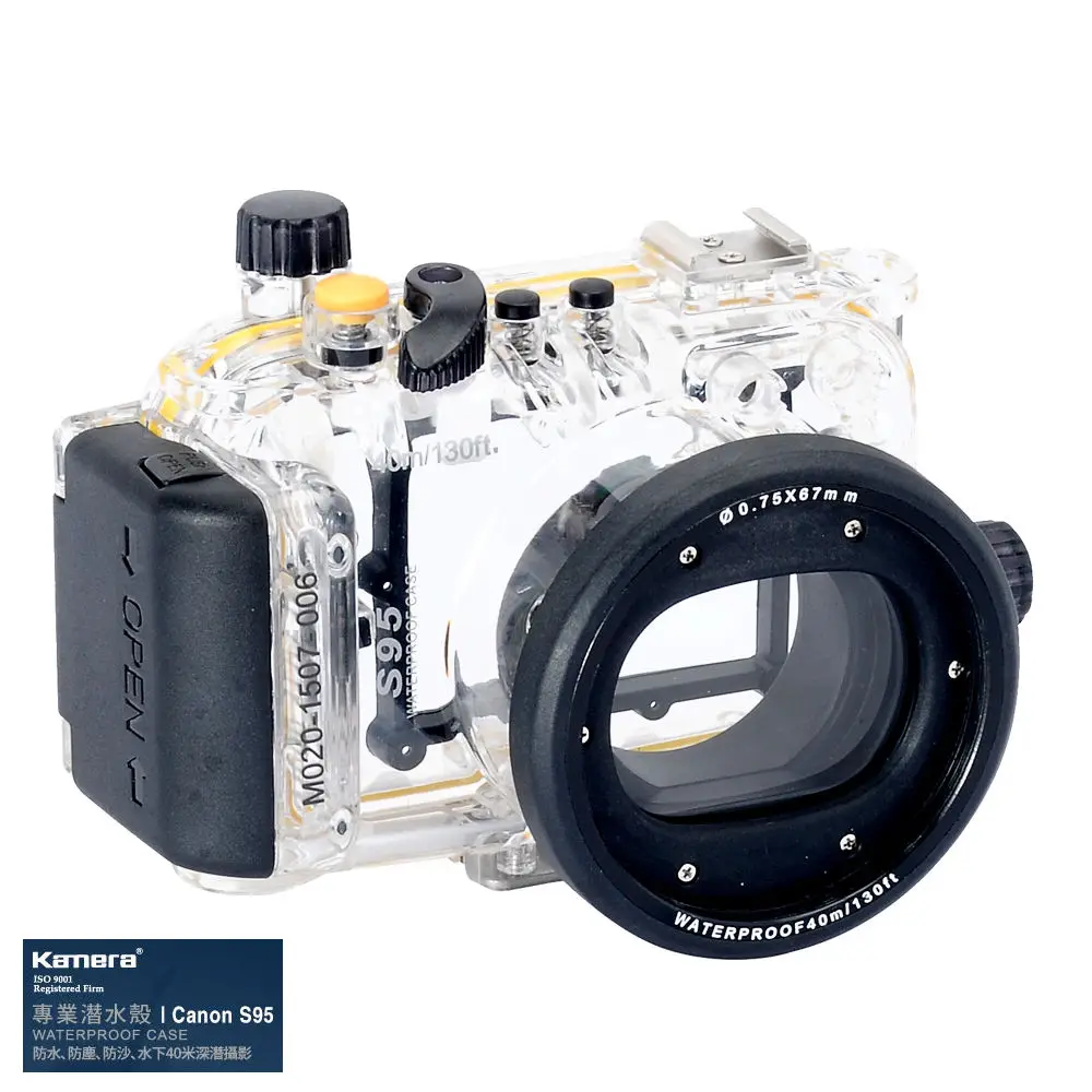 Waterproof Underwater Housing Camera  Case for Canon Powershot S95 Lens WP-DC38