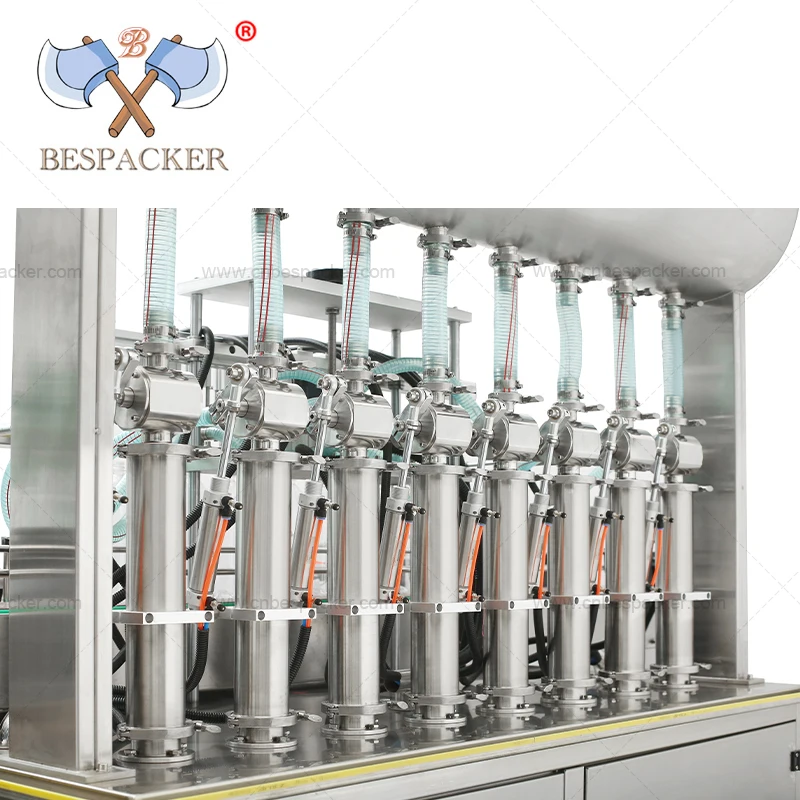 Автоматическая машина для наполнения пастой Bespacker, высокая скорость, 8 головок
