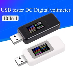 10 w 1 DC USB Tester prądu 4-30V miernik napięcia rozrządu amperomierz cyfrowy Monitor odcięcia wskaźnik zasilania banku ładowarka