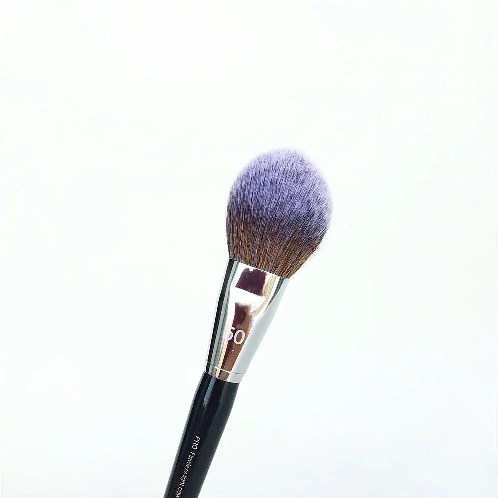 PRO Flawlessly Light Powder Makeup Brush #50 - Tapered-Shaped Light Air Powder Finish Beauty Cosmetics Blender Brush Tool