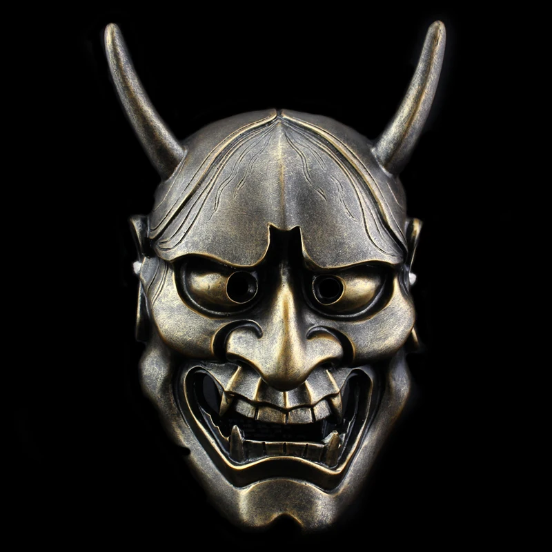 Hannya Mask Japan Style Resin Carnival Halloween Decorative Japanese Buddhism Prajna Ghost Cosplay Hanya Devil Masks Horror