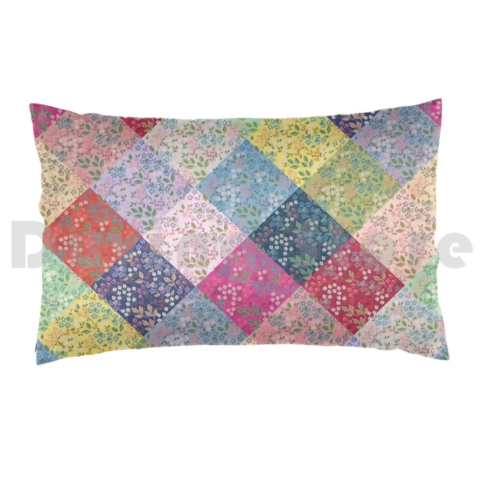 Under The Fairy Quilt In Diamonds By Tea With Xanthe Pillow Case DIY 50*70 Patchwork Bohemian Diamond