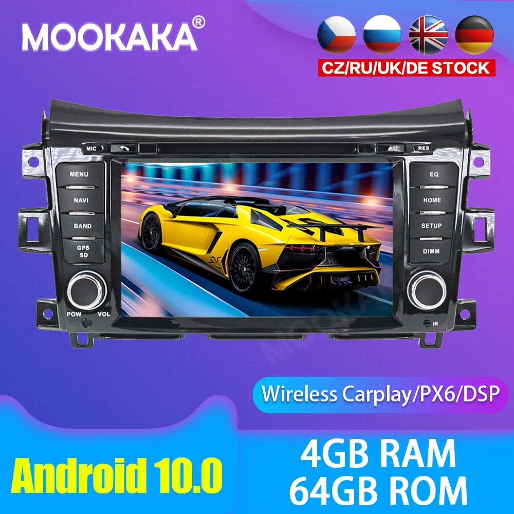 Android 10.0 Car multimedia DVD Player GPS Radio For NISSAN NP300 Navara 2014 + GPS Navigation Stereo DSP Audio PX6